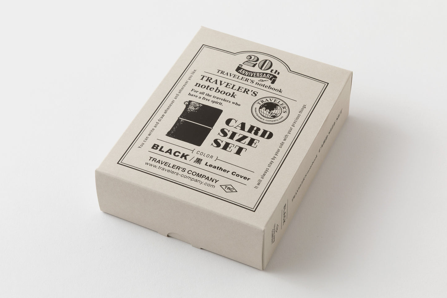 Traveler's Company 20th Anniversary Limited Card Size Set - Black | Flywheel | Stationery | Tasmania