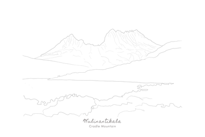 Palawa Pigments Watercolour Paintable Pad - Cradle Mountain | Flywheel | Stationery | Tasmania