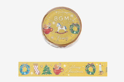BGM Masking Tape - Christmas Objects | Flywheel | Stationery | Tasmania