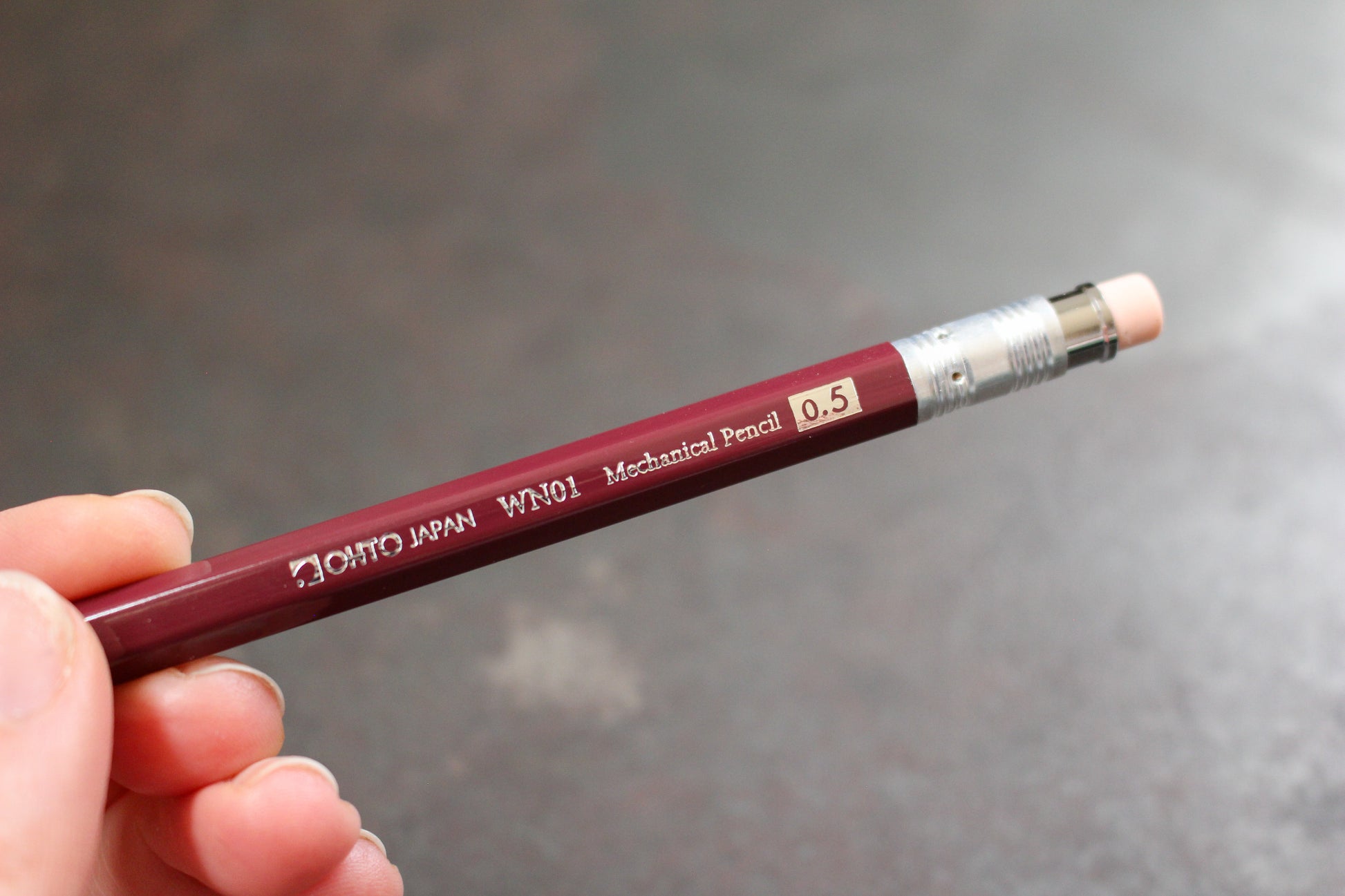 OHTO WN01 Mechanical Pencil - 0.5mm Wine Red | Flywheel | Stationery | Tasmania