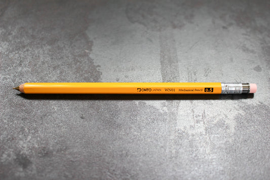 OHTO WN01 Mechanical Pencil - 0.5mm Yellow | Flywheel | Stationery | Tasmania