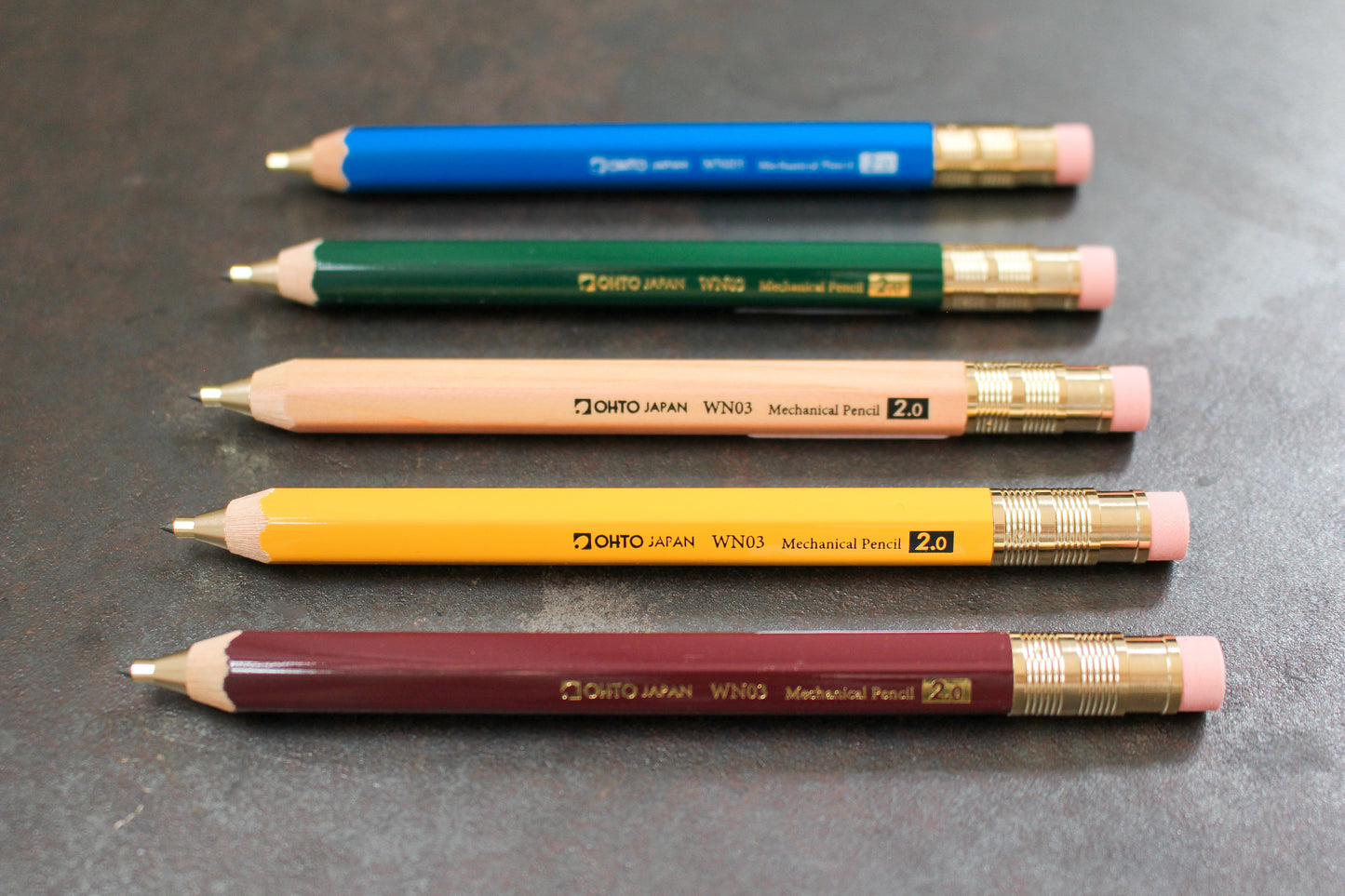 OHTO WN03 Mechanical Pencil - 2.0mm Wine Red | Flywheel | Stationery | Tasmania