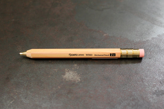 OHTO WN03 Mechanical Pencil - 2.0mm Natural | Flywheel | Stationery | Tasmania
