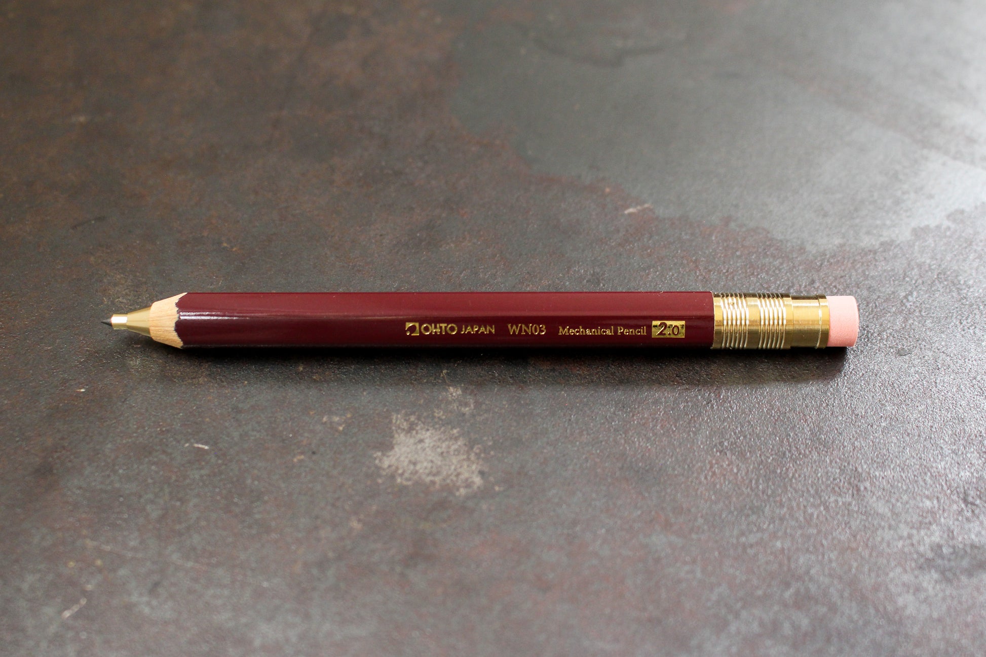OHTO WN03 Mechanical Pencil - 2.0mm Wine Red | Flywheel | Stationery | Tasmania