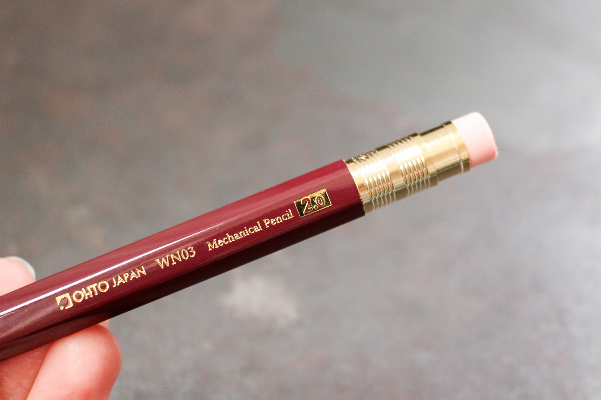 OHTO WN03 Mechanical Pencil - 2.0mm Wine Red | Flywheel | Stationery | Tasmania