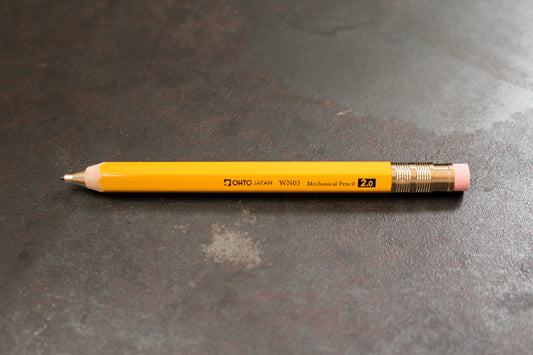 OHTO WN03 Mechanical Pencil - 2.0mm Yellow | Flywheel | Stationery | Tasmania