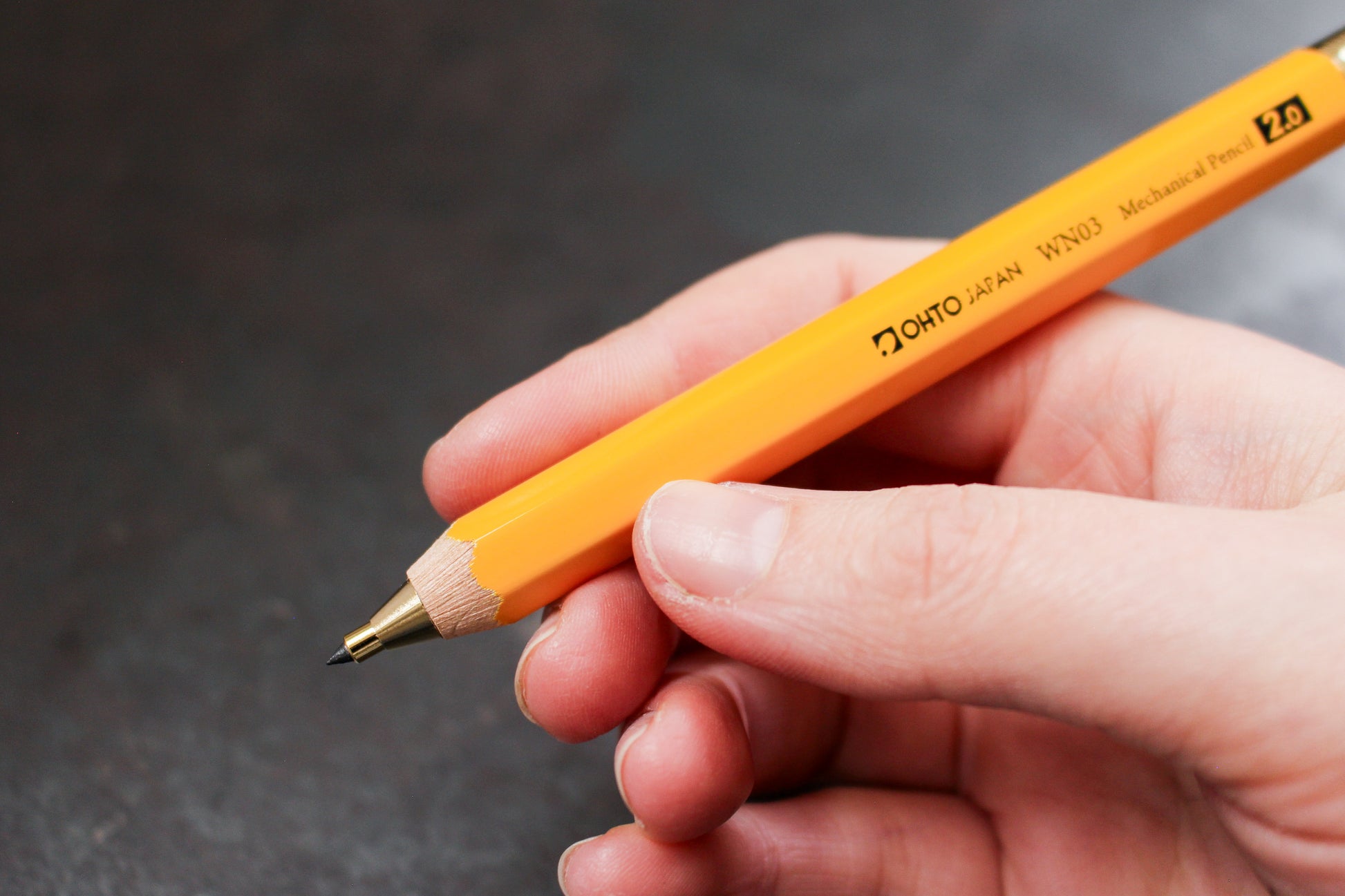OHTO WN03 Mechanical Pencil - 2.0mm Yellow | Flywheel | Stationery | Tasmania