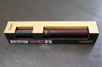 OHTO CR01 Ceramic Roller Pen - Matte Wine | Flywheel | Stationery | Tasmania