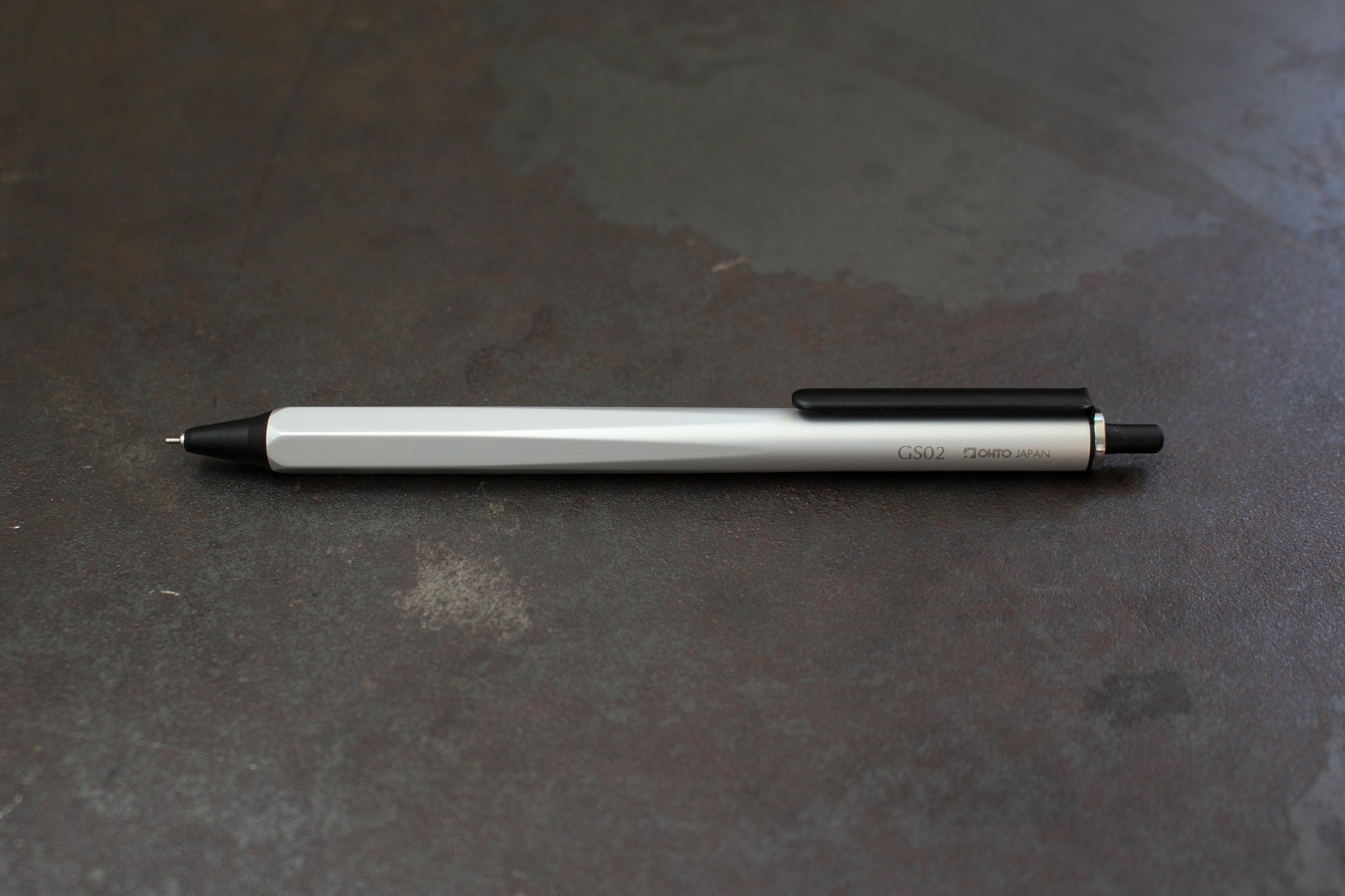 OHTO GS02 Roller Gel Pen - Silver Matte | Flywheel | Stationery | Tasmania