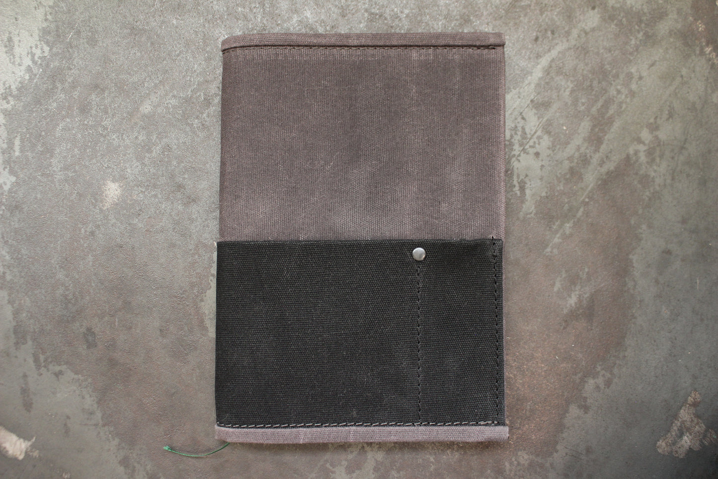 Parchment & Hide A5 Notebook Cover - Grey & Black | Flywheel | Stationery | Tasmania