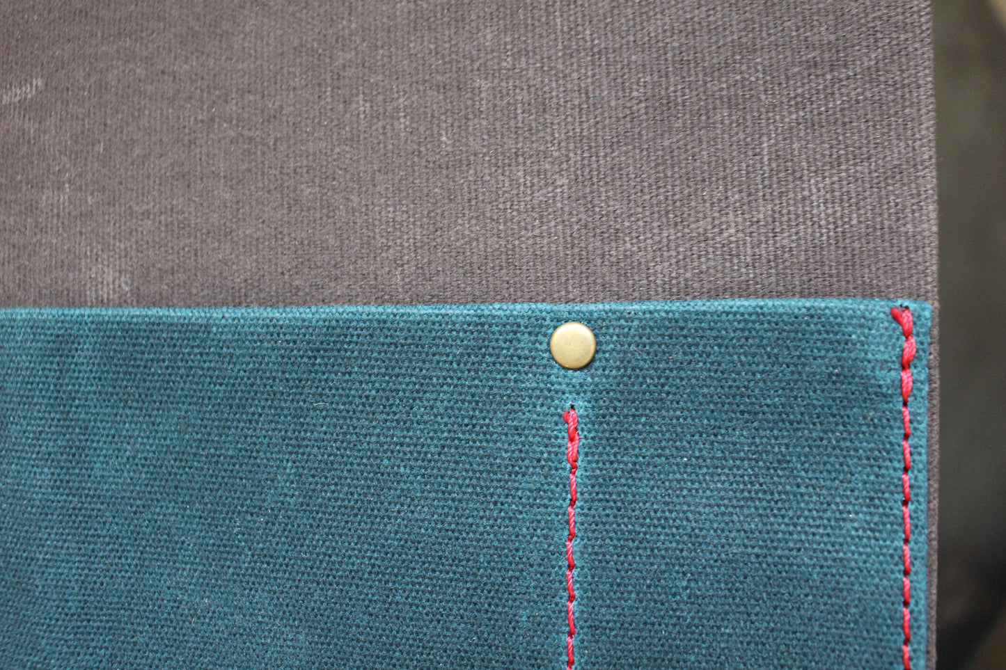 Parchment & Hide A5 Notebook Cover - Grey & Teal | Flywheel | Stationery | Tasmania