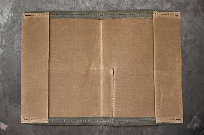 Parchment & Hide A5 Notebook Cover - Tan & Khaki | Flywheel | Stationery | Tasmania