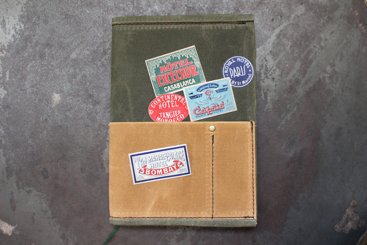 Parchment & Hide A5 Notebook Cover - Travel Luggage | Flywheel | Stationery | Tasmania