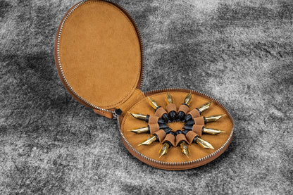 Galen Leather The Nib Circle - Crazy Horse Brown | Flywheel | Stationery | Tasmania