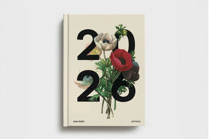 Lettuce 2026 Daily Diary - Anemones | Flywheel | Stationery | Tasmania