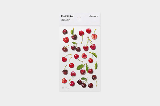 Appree Fruit Stickers - Cherry | Flywheel | Stationery | Tasmania