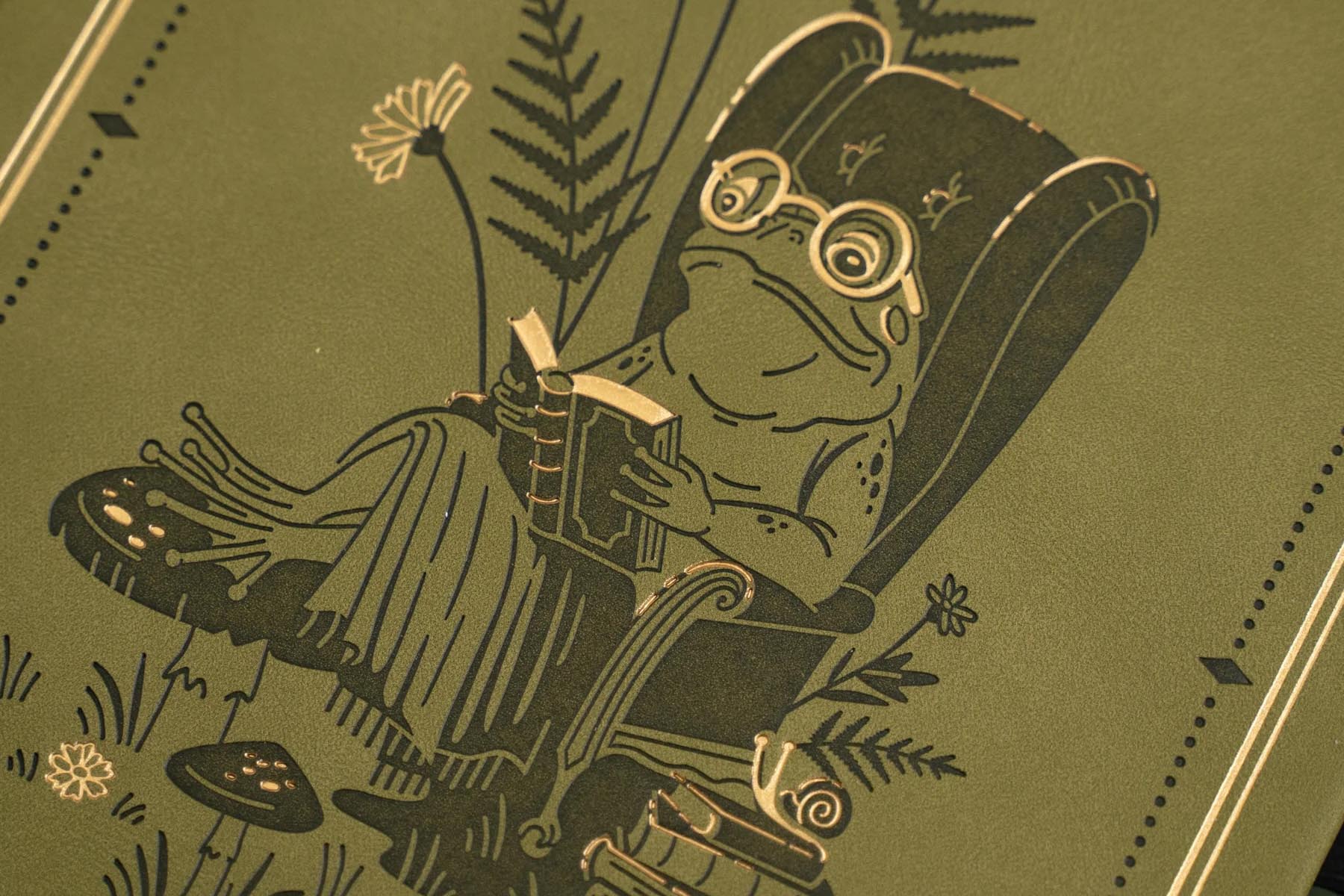 Archer & Olive A5 Dot Grid Notebook - Literary Frog | Flywheel | Stationery | Tasmania
