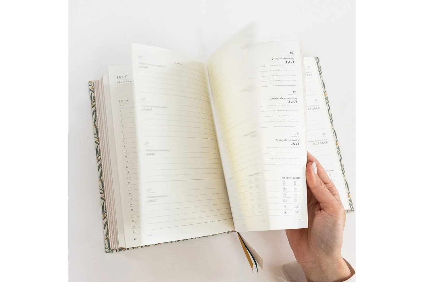 Bespoke Letterpress 2027 Desktop Planner - Golden Wattle Flywheel Stationery Tasmania