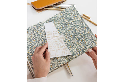 Bespoke Letterpress 2027 Desktop Planner - Golden Wattle Flywheel Stationery Tasmania
