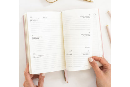Bespoke Letterpress 2027 Petite Planner - Primrose Flywheel Stationery Tasmania