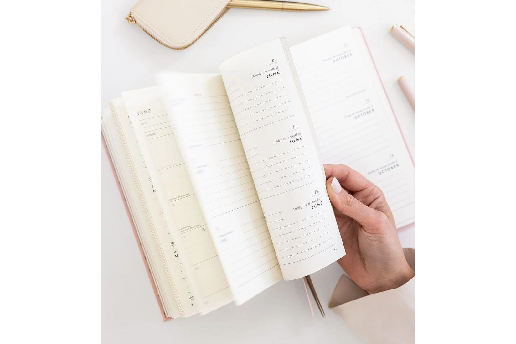Bespoke Letterpress 2027 Petite Planner - Primrose Flywheel Stationery Tasmania