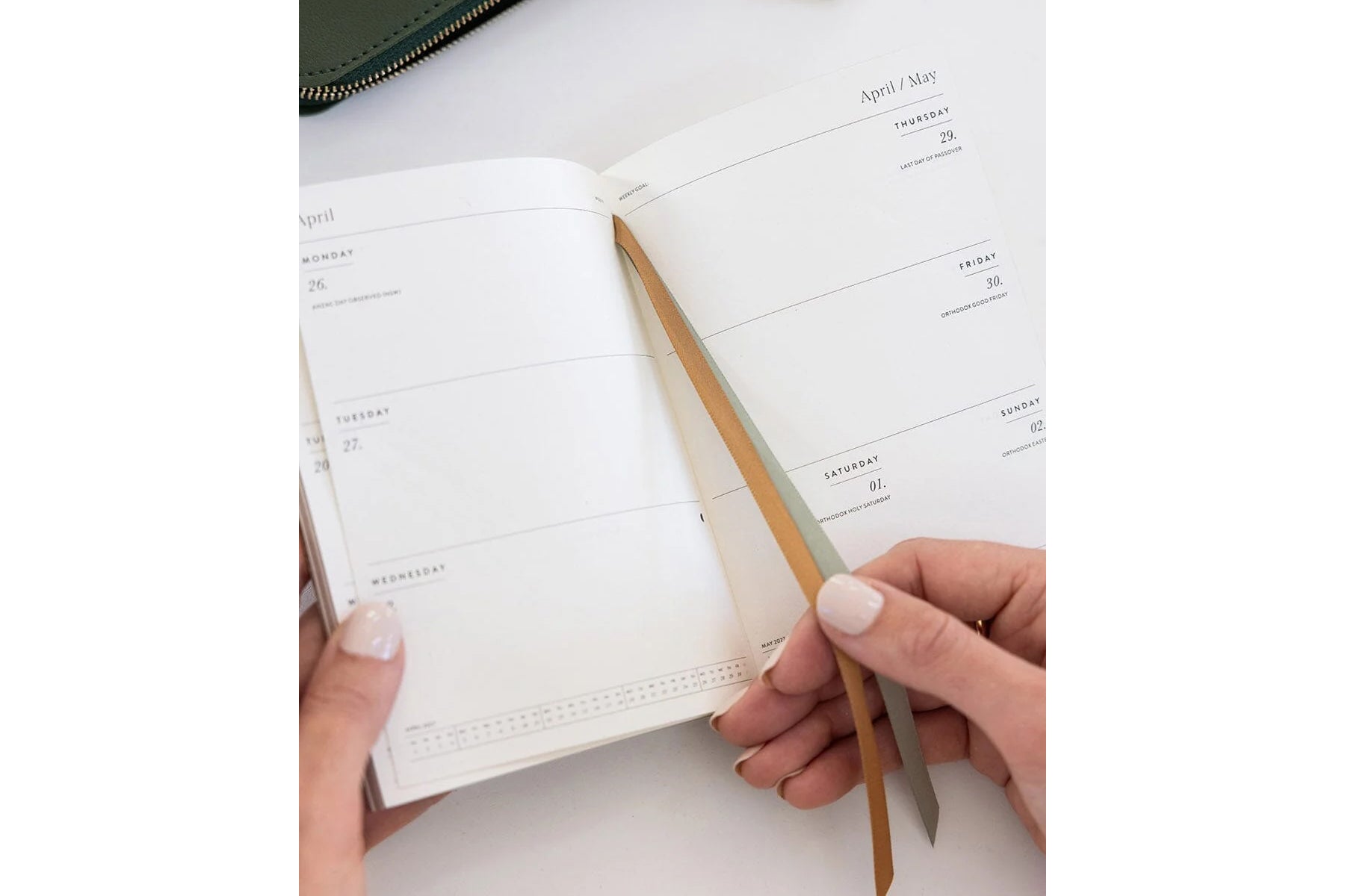 Bespoke Letterpress 2027 Pocket Planner - Willowmere Flywheel Stationery Tasmania