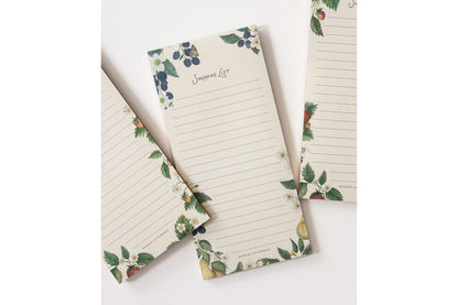 Bespoke Letterpress DL Notepad - Pears Shopping List Flywheel Stationery Tasmania