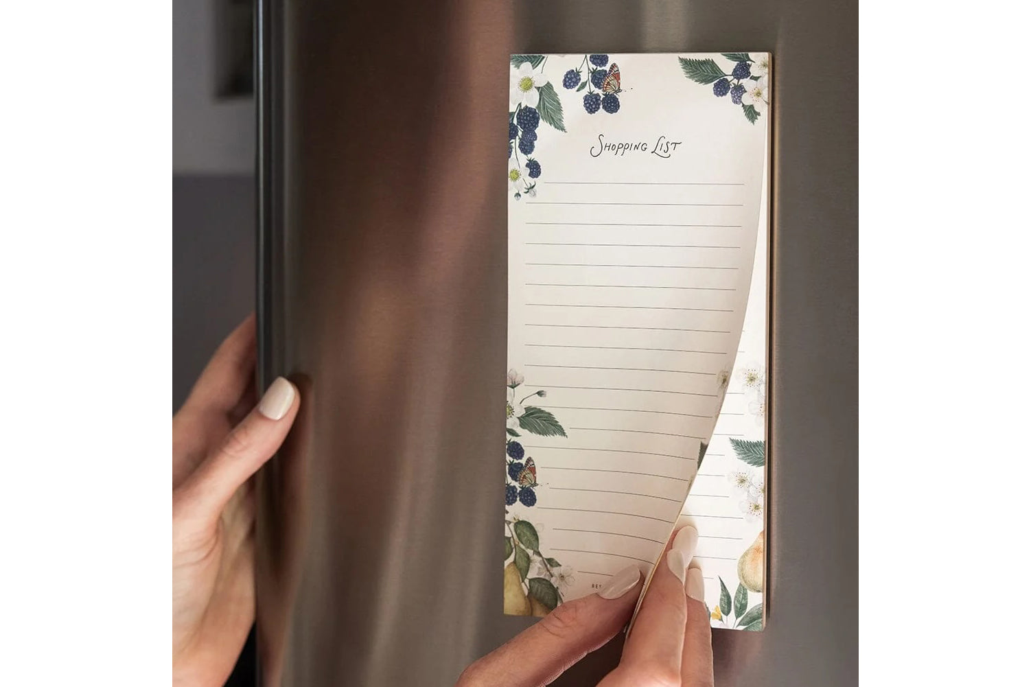 Bespoke Letterpress DL Notepad - Pears Shopping List Flywheel Stationery Tasmania