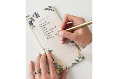 Bespoke Letterpress DL Notepad - Pears Shopping List Flywheel Stationery Tasmania