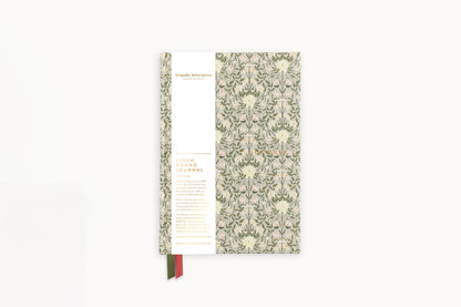 Bespoke Letterpress Lined Linen Journal - Bloomere Flywheel Stationery Tasmania