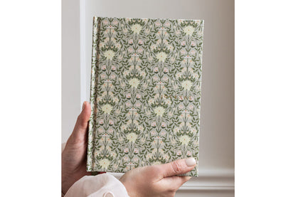 Bespoke Letterpress Lined Linen Journal - Bloomere Flywheel Stationery Tasmania