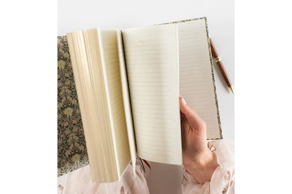 Bespoke Letterpress Lined Linen Journal - Bloomere Flywheel Stationery Tasmania
