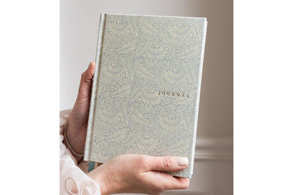 Bespoke Letterpress Lined Linen Journal - Dune Thicket Flywheel Stationery Tasmania