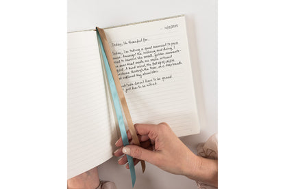 Bespoke Letterpress Lined Linen Journal - Dune Thicket Flywheel Stationery Tasmania