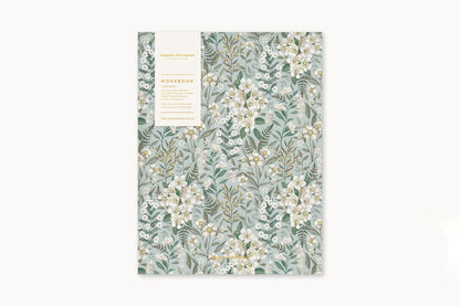 Bespoke Letterpress Workbook - Ivory Garden Flywheel Stationery Tasmania