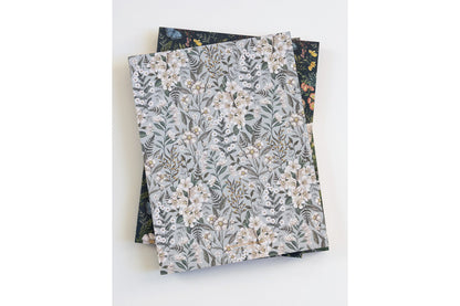 Bespoke Letterpress Workbook - Ivory Garden Flywheel Stationery Tasmania