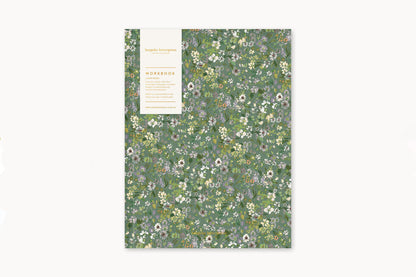 Bespoke Letterpress Workbook - Summer Perennials Flywheel Stationery Tasmania