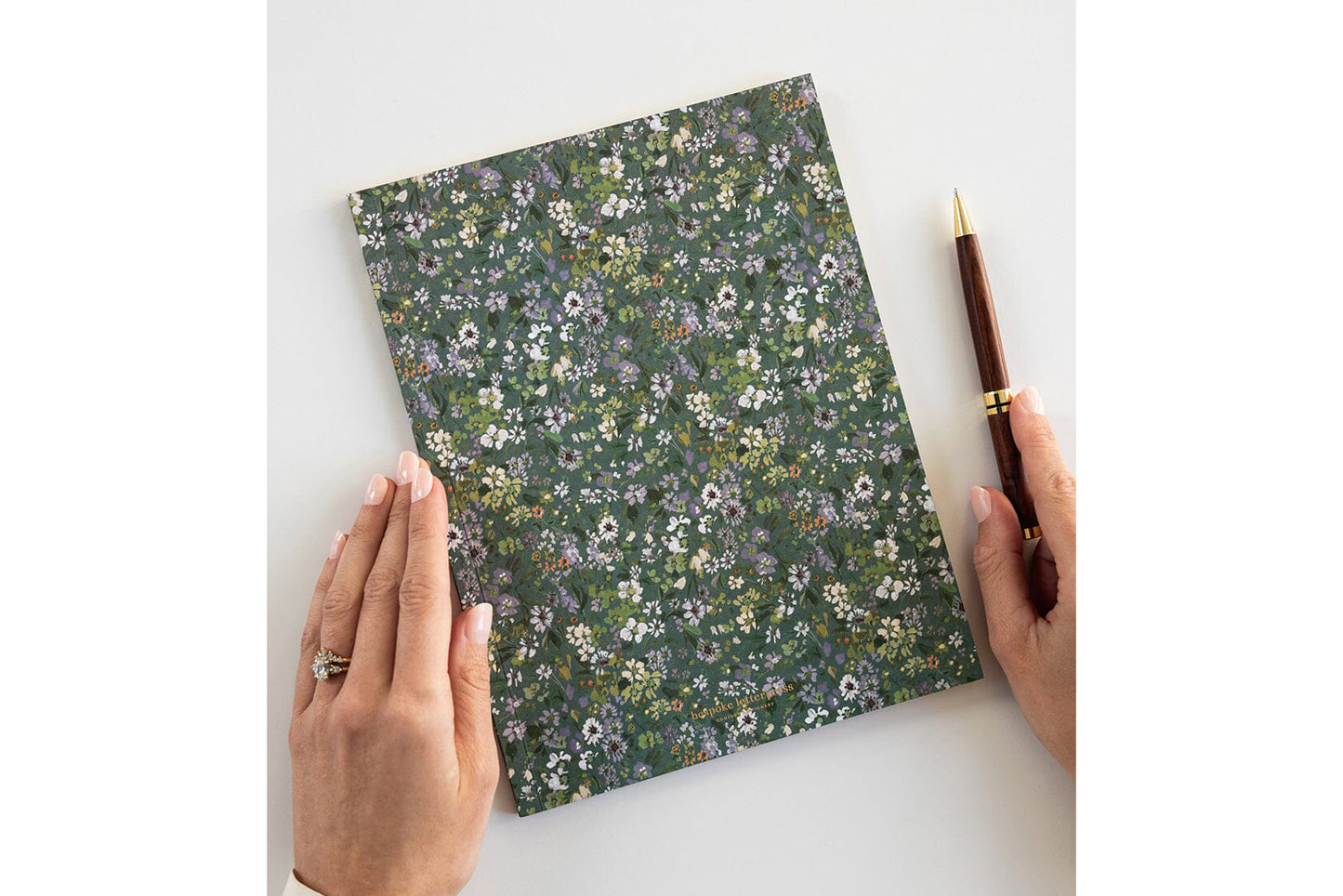 Bespoke Letterpress Workbook - Summer Perennials Flywheel Stationery Tasmania
