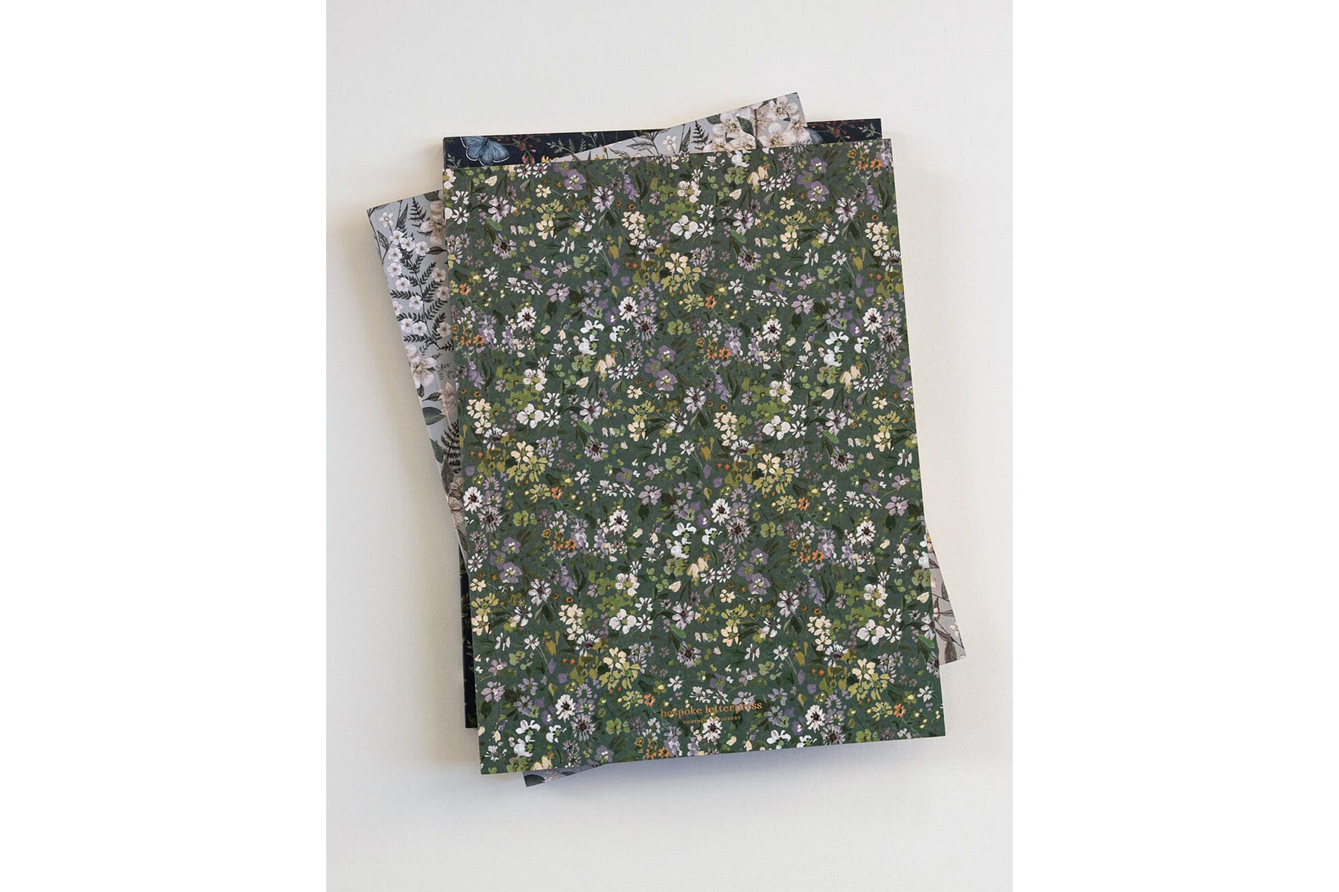 Bespoke Letterpress Workbook - Summer Perennials Flywheel Stationery Tasmania