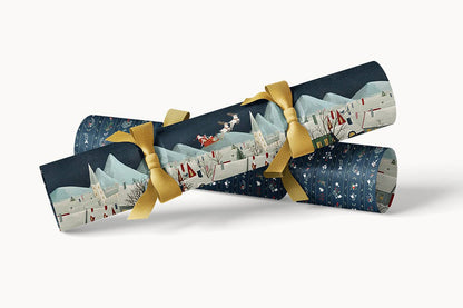 Bespoke Letterpress 10 Pack Christmas Cracker Kit - Christmas Village Flywheel Stationery Tasmania
