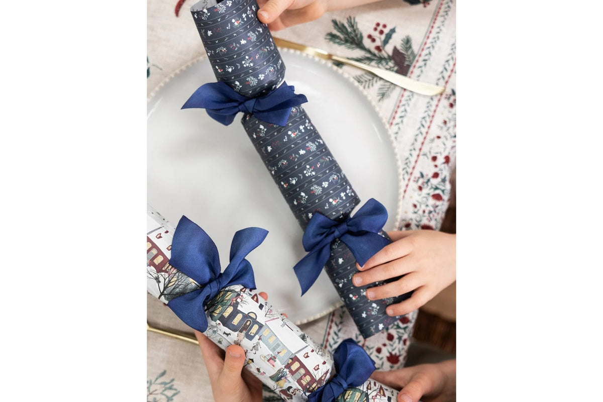 Bespoke Letterpress 10 Pack Christmas Cracker Kit - Christmas Village Flywheel Stationery Tasmania