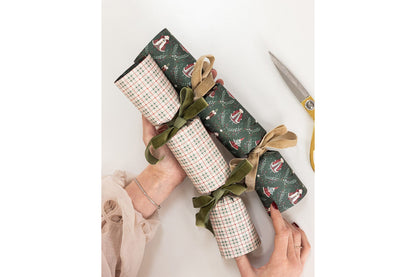 Bespoke Letterpress 10 Pack Christmas Cracker Kit - Mr & Mrs Claus Flywheel Stationery Tasmania