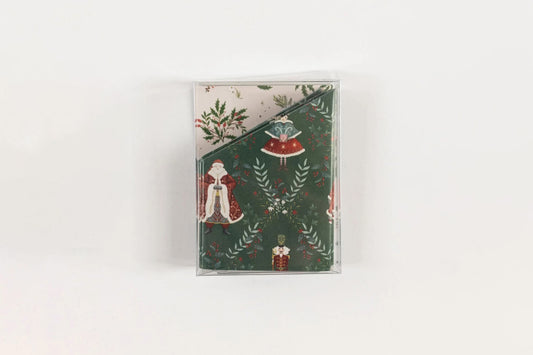 Bespoke Letterpress 10 Pack Christmas Paper Crowns - Mr & Mrs Claus Flywheel Stationery Tasmania