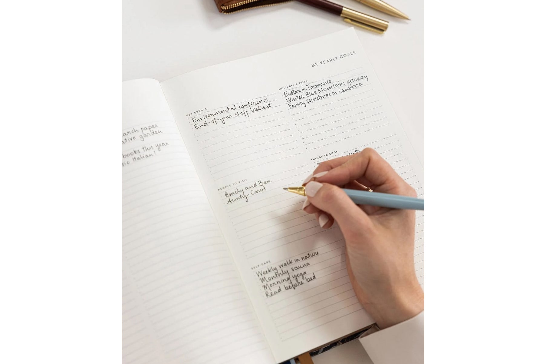 Bespoke Letterpress 2027 Day to Page Large Planner - Somerset Estate Flywheel Stationery Tasmania
