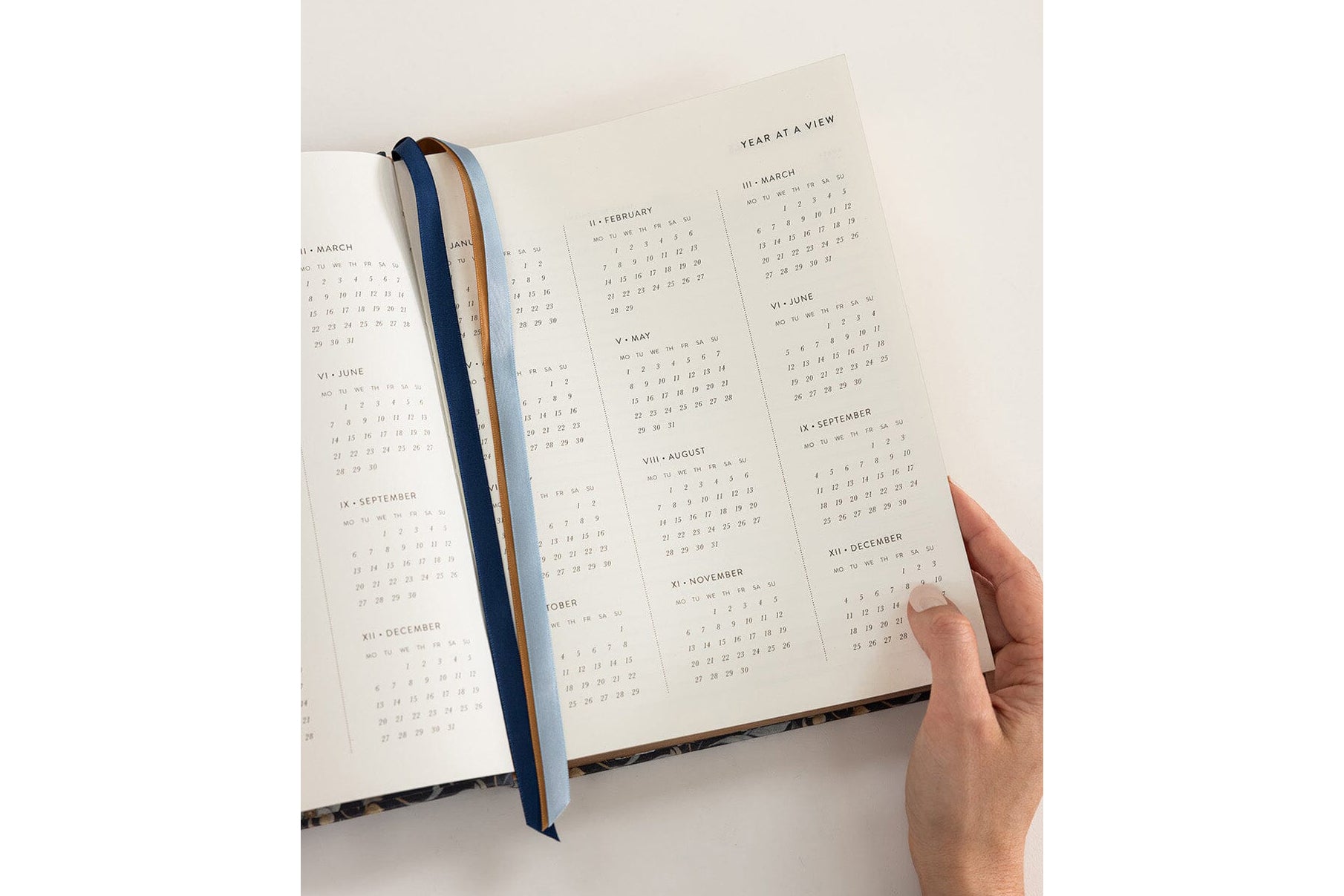 Bespoke Letterpress 2027 Day to Page Large Planner - Somerset Estate Flywheel Stationery Tasmania