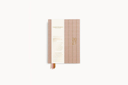 Bespoke Letterpress 2027 Day to Page Small Planner - Primrose Gingham Flywheel Stationery Tasmania