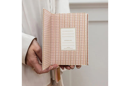 Bespoke Letterpress 2027 Day to Page Small Planner - Primrose Gingham Flywheel Stationery Tasmania