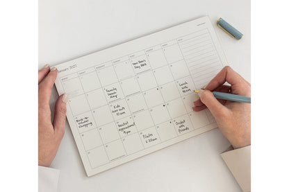 Bespoke Letterpress 2027 Monthly Fridge Magnetic Calendar Flywheel Stationery Tasmania
