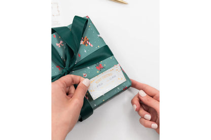 Bespoke Letterpress Stickers & Labels - Classic Christmas Flywheel Stationery Tasmania