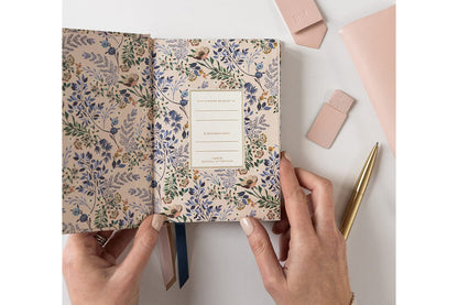 Bespoke Letterpress 2026 Daily Linen Bound Planner - Bluebuds | Flywheel | Stationery | Tasmania